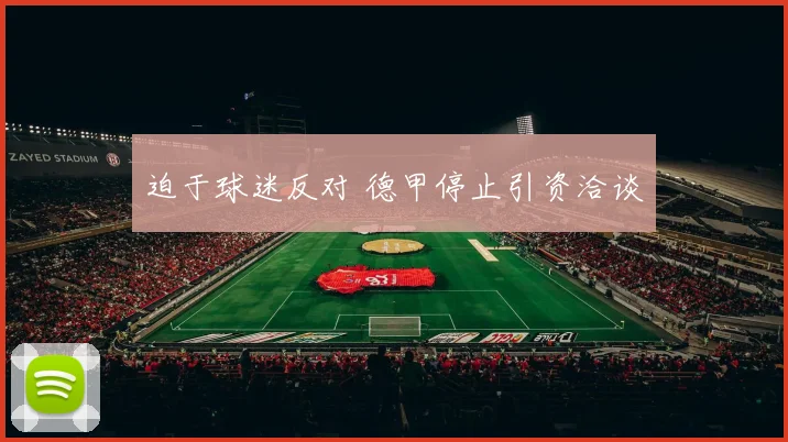 迫于球迷反对 德甲停止引资洽谈